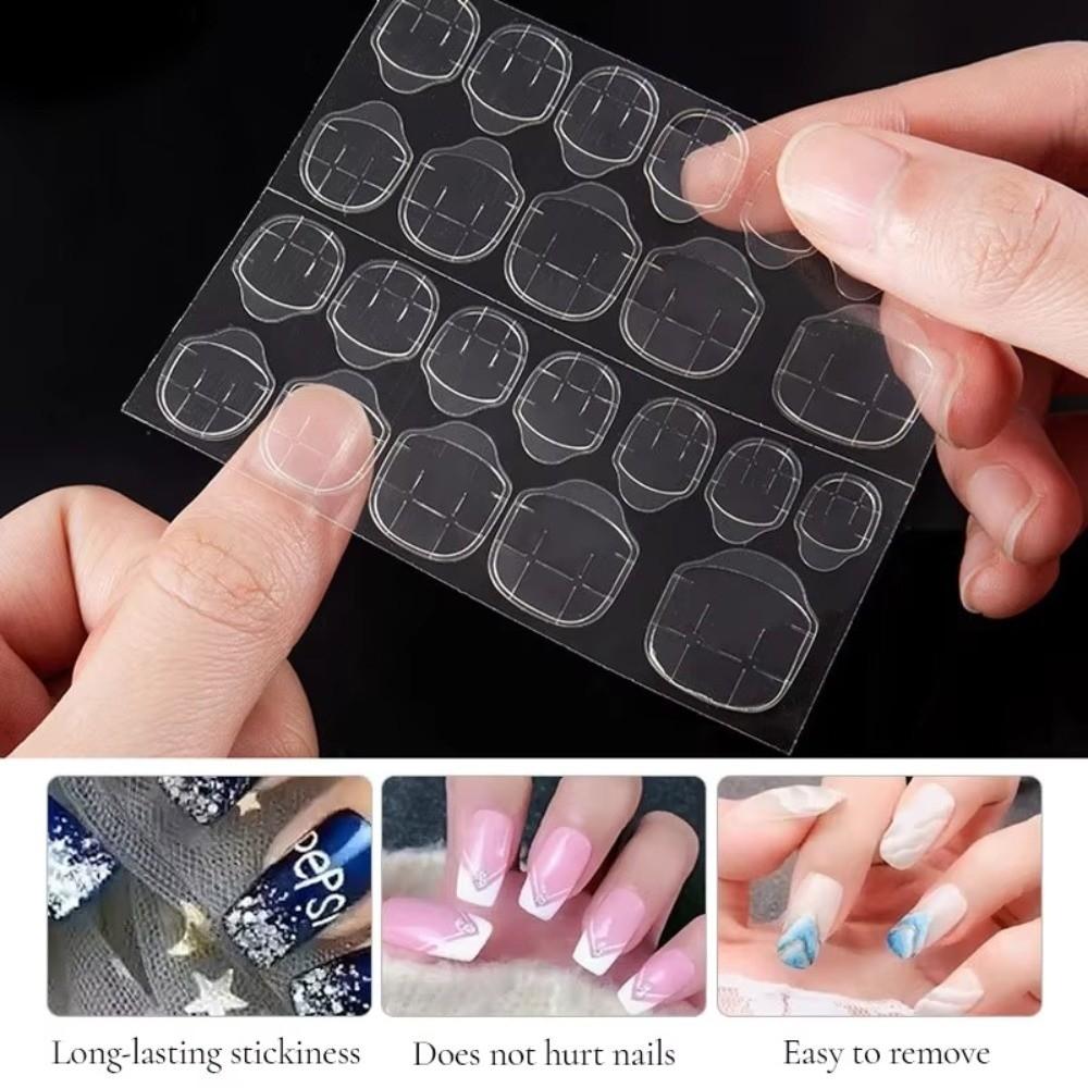 Transparent Double Sided Stickers Self Adhesive UV Jelly Nail Glue New Nail Jelly Glue Women