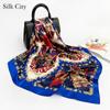 High-quality Luxurious Silk Scarves Headband Scarfs Neck Scarf For Women Chain Silk Scarf Women's Decorative Shawl
