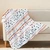 Flannel Fleece Blanket Soft Breathable Polka Dot & Stripe, All-Season Warm Throw for Home, Bedroom, Couch, Office (Great for Christmas, Halloween)