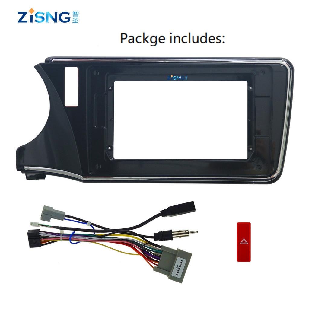 Для Honda City 2015 Greiz 2016+ Double Din Fascia Radio DCD Stereo Panel Dash Mounting Set Trim Face Frame Bezel
