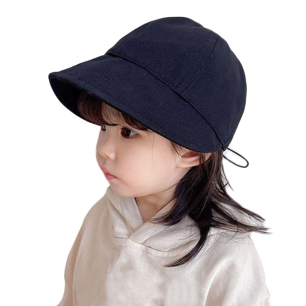 Summer Adjustable Portable Beach Cap Baby Bucket Hat Sun Hat Baseball Cap