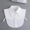 Big Lapel Shirt Detachable Collar for Women White Fake Collar Removable Sweater Blouse Top Decorative Faux Cols False Collar Tie