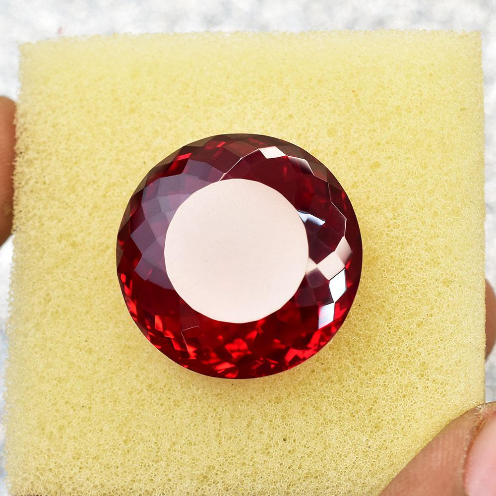 Natural Red Ruby Loose Gemstone 55.5 ct Round Cut for Thanksgiving for Jewelry Making and Crafts