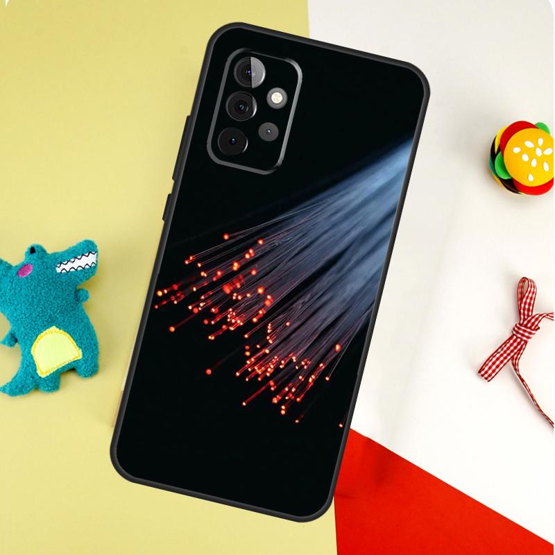 Чехол для телефона Samsung Galaxy A05 A06 A16 A54 A34 A14 A55 A35 A15 A53 A33 A13 A22 A32 A52 с рисунком 'Линии Точечный Свет'
