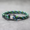 Ring Buckle Adjustable Colorful Cotton Thread Hand-Woven Double Layer Hand Rope Student Bracelet Men Women Simple Jewelry