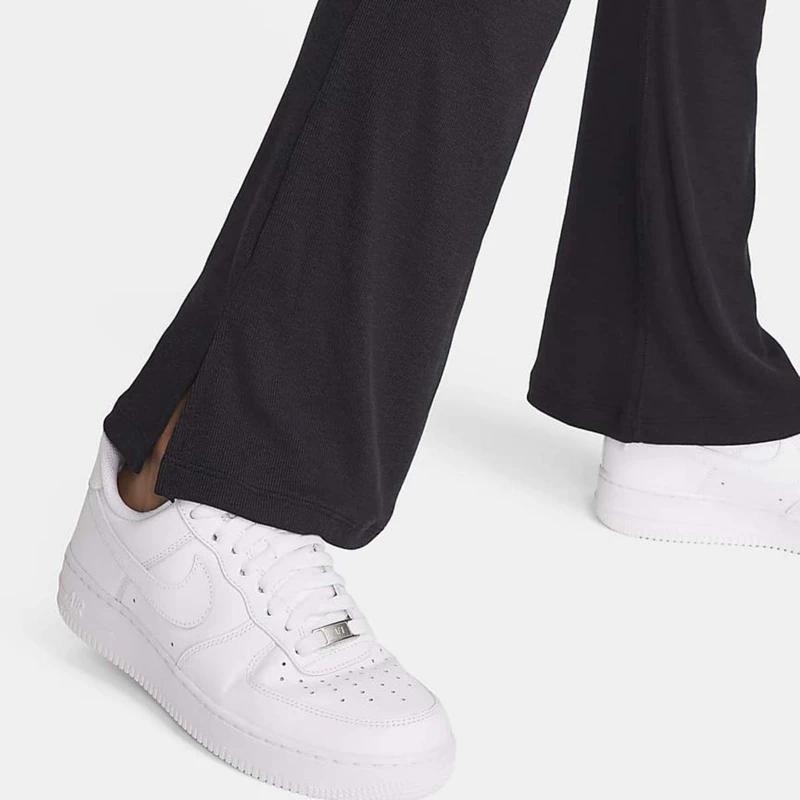 Nike Женские узкие ребристые расклешенные леггинсы Новые вязаные спортивные штаны Fq2114-010