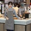 Waterproof Thickened Canvas Denim Apron for Coffee Shop & Milk Tea Work