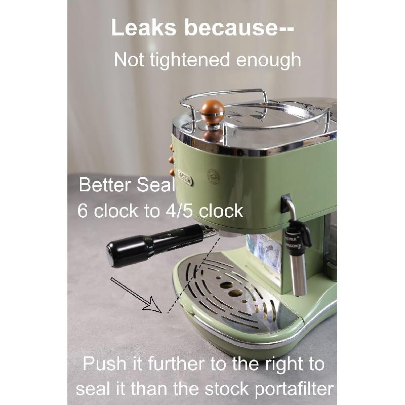 51-мм портафильтр для DeLonghi ecp3420/EC155/bco430/ec260, 51-мм бездонный портафильтр с 2 ушками, сменные детали из нержавеющей стали для ручки DeLonghi