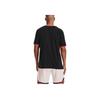 Under Armour Футболка свободного кроя с коротким рукавом и принтом логотипа, мужская, черная, 1361665-001