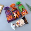50Pcs  Halloween Candy Bag Pumpkin Halloween Gift Bags Plastic Treat Packing Bags Halloween Party Decoration Supplies
