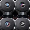 BBIO8 45MM Car Steering Wheel Badge Emblem Sticker Auto Styling For BMW 1 3 5 7 Series M Performance 50TH Emblem M3 M5 X1 X3 X5 X6 E46