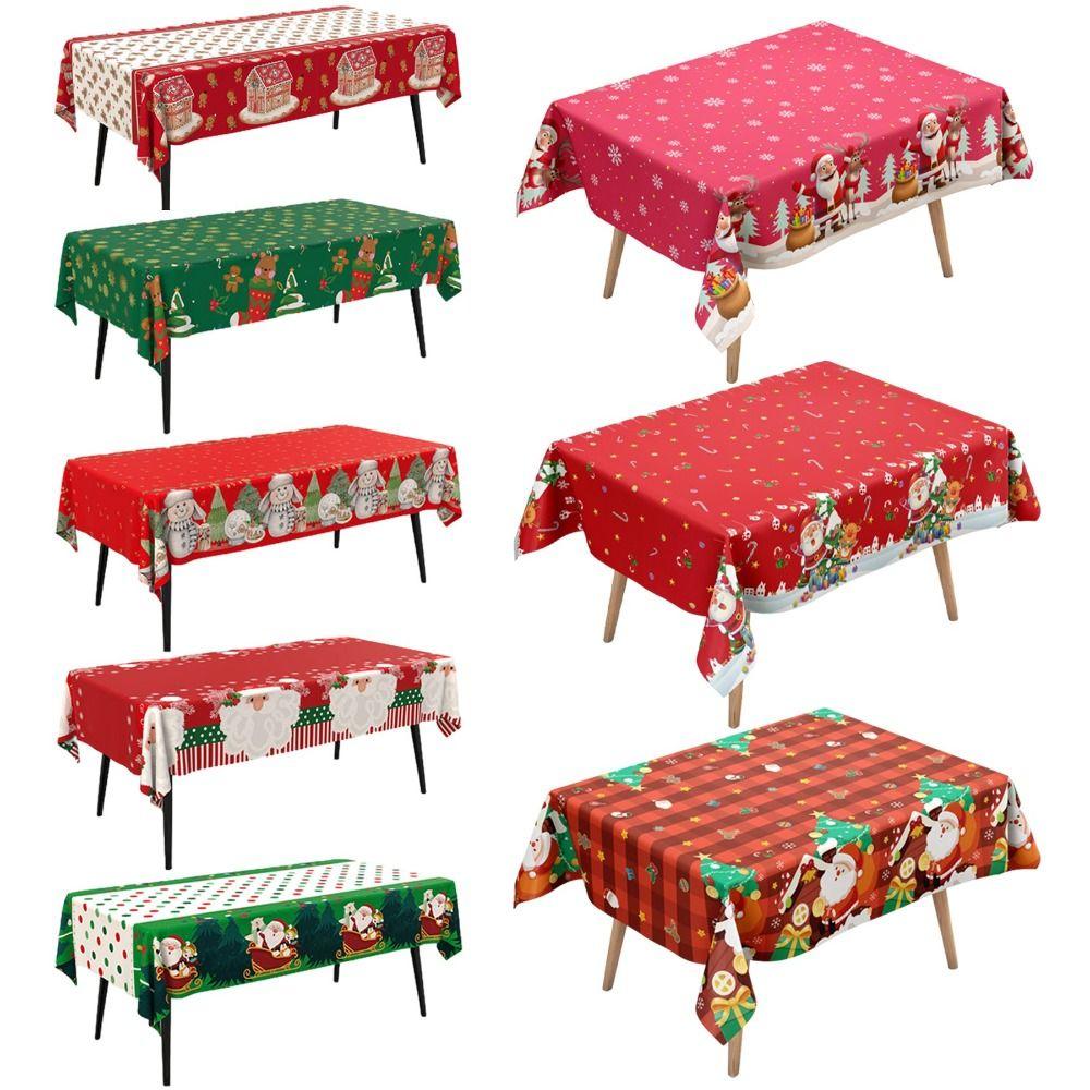 Disposable Disposable Tablecloths Bronzing Table Cover Noel Christmas Tablecloth  Home Decoration