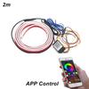 RGB Car Light Strip Turn Signal APP Dynamic Control LED Decor Light Strip Waterproof DIY Refit for Front Engine Hood Decorations
