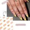 Сверкающие искусственные ногти Nials длинные миндалевидные кончики ногтей маникюр накладные ногти женщины