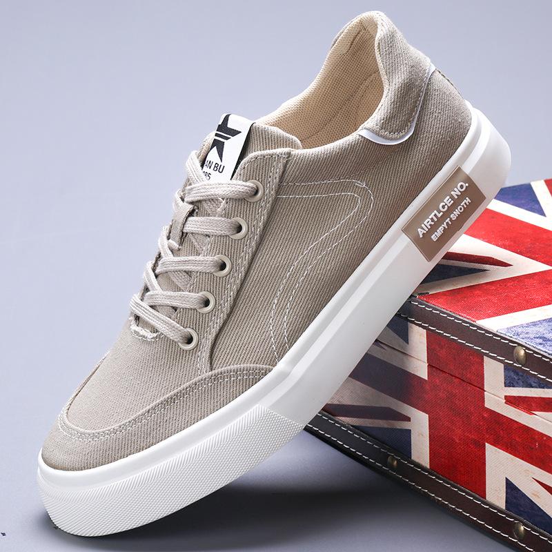 Мужские парусиновые туфли на весну, новые повседневные и модные универсальные туфли для одной ноги, чтобы носить старые пекинские тканевые туфли