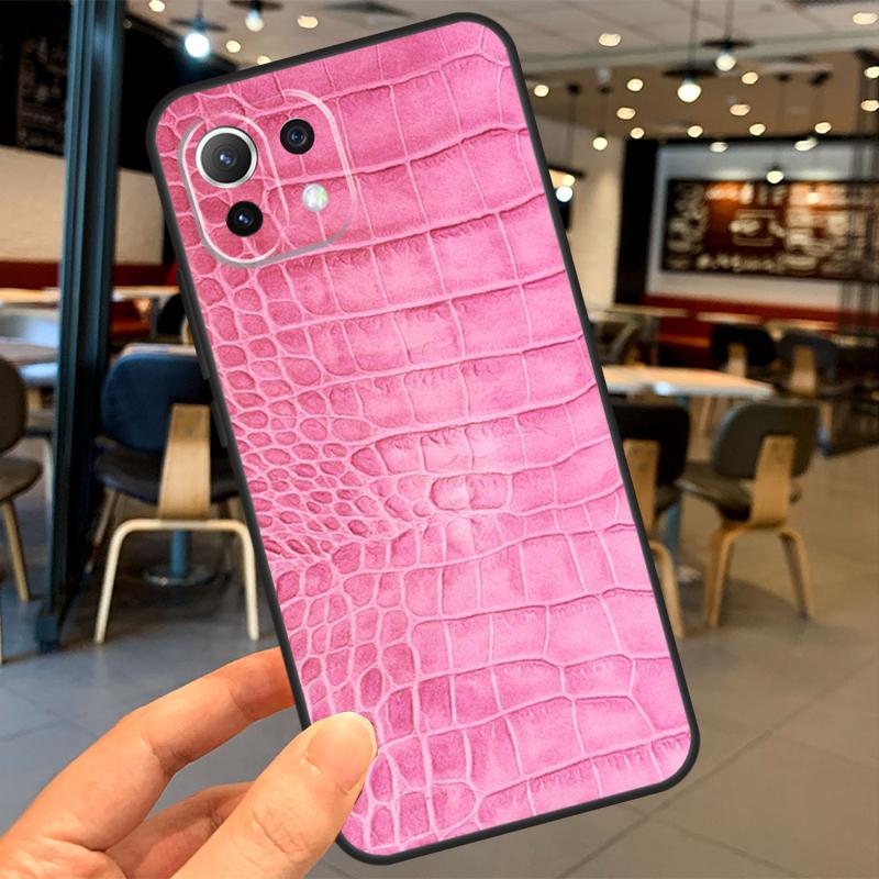 Чехол с принтом под крокодила для Xiaomi 15 14 13 Ultra 11T 12T 13T 14T Pro POCO X7 X3 X5 X6 Pro F5 F6 M6 Pro Coque