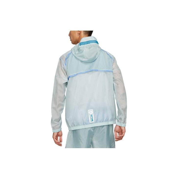 Nike Мужская беговая куртка с принтом Repel Wild Run Windrunner, синяя DD5392-366