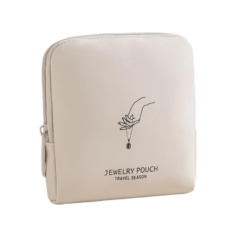 Travel Jewelry Case Multiple Sections Waterproof Soft Lining Earring Storage Bag