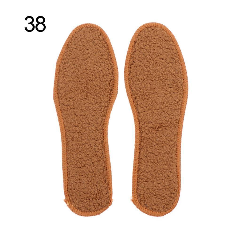 Shock Absorbing Keep Warm Winter Thermal Insulation Cashmere Pad Alpaca Plush Insoles Wool Thicken
