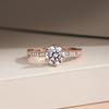 Women's Ring Temperament Light Luxury Zircon Open Ring Women