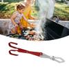Aluminum Alloy Fireplace Tongs Heavy Duty Fire Pit Tongs Durable Firewood Tong  Barbecue Grilling