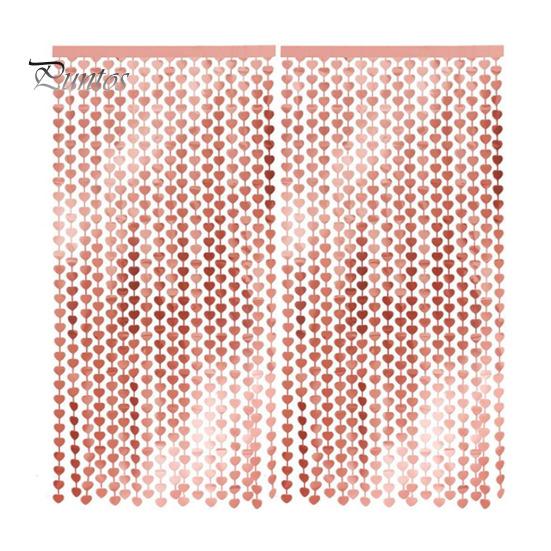 2 шт., занавески с мишурой в форме сердца, растяжки, реквизит для фотосессии, фон с мишурой, романтический День святого Валентина, помолвка, украшение для свадебной вечеринки