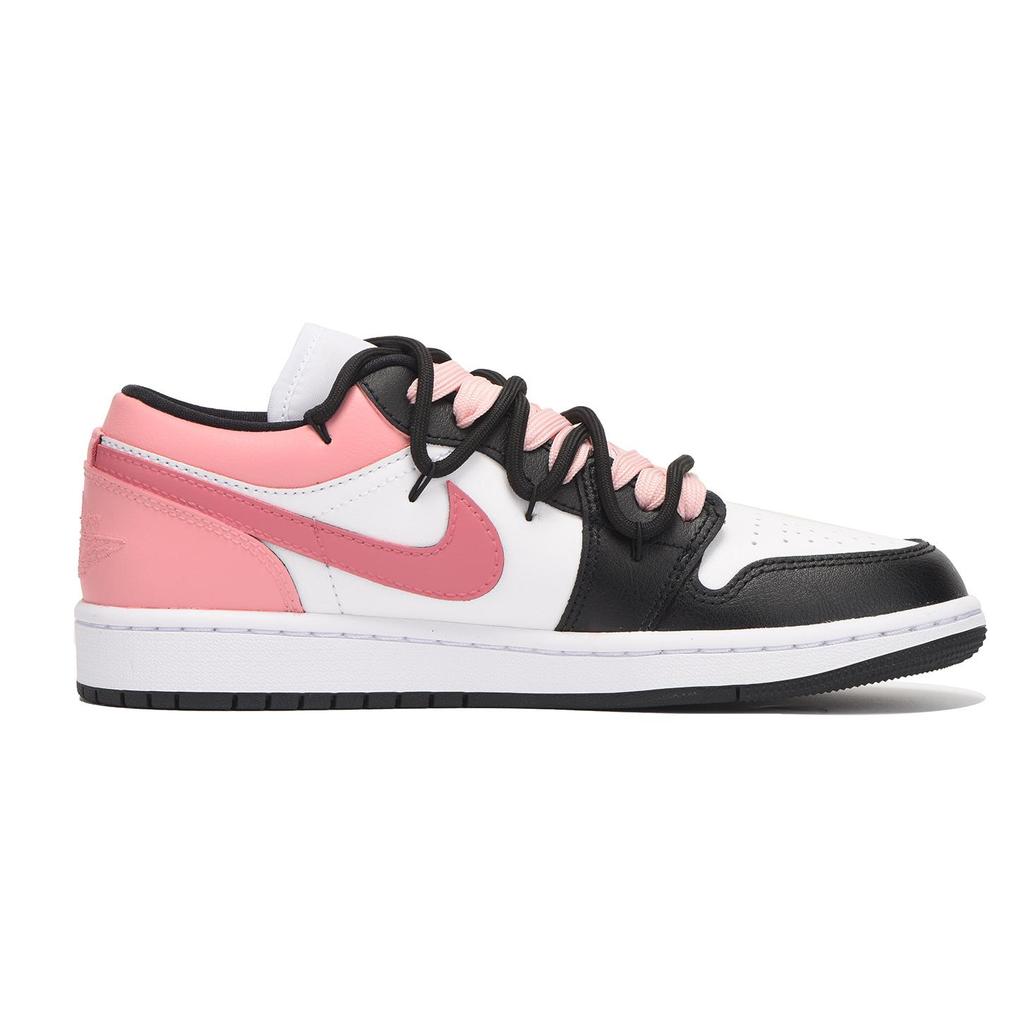Jordan Air Jordan 1 Нескользящее покрытие Низкие винтажные баскетбольные кроссовки Женские Черно-розовые DC0774-101(Команда-SBOX)-Случайные упаковочные пакеты