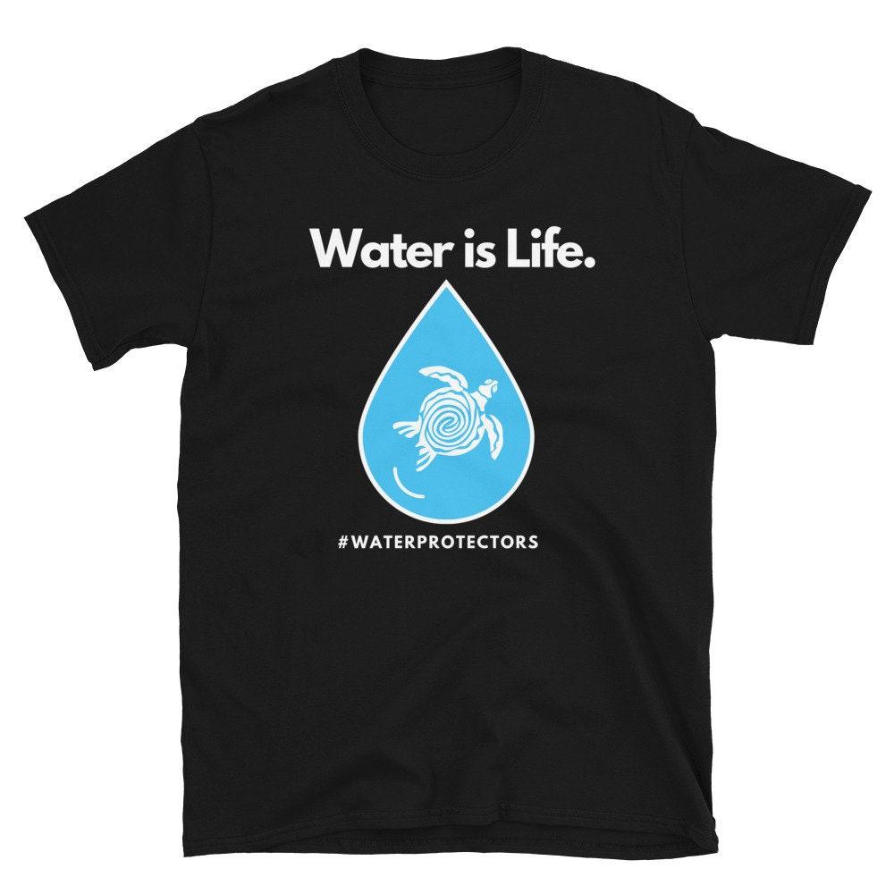Office workers  Cotton T-shirt Indigenous Water Rights Water Is Life T-Shirt Unisex,gift,Top