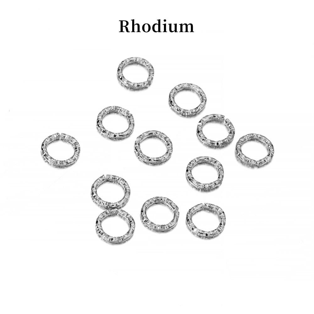 30-100pcs/lot 8-20 mm Gold Jump Rings Round Twisted Split Rings Connectors For Diy Jewelry Finding Making Supplies