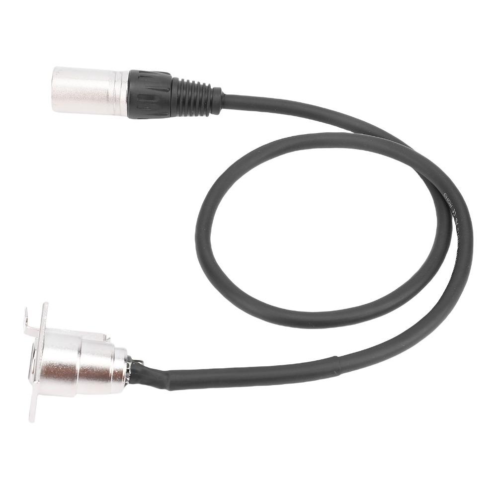 2 Pcs 3Pin XLR Female To 3Pin Male XLR Pass Through Cable Mic Feed Thru Converter for Stage Box