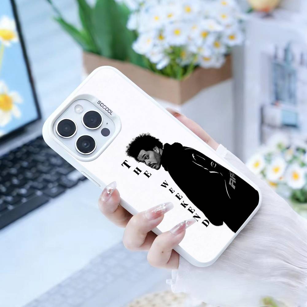 Чехол для телефона The Weeknd для iPhone 16,15,14,13,12,17, Pro, MAX белый Матовый Ударопрочный Чехол
