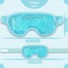 PVC Eye Mask Cooling Eye Mask Hot Cold Compress Gel Beads Eye Mask for Puffy Eyes Dark Circles Reduce Eyes Dry Sleep Eyes Mask
