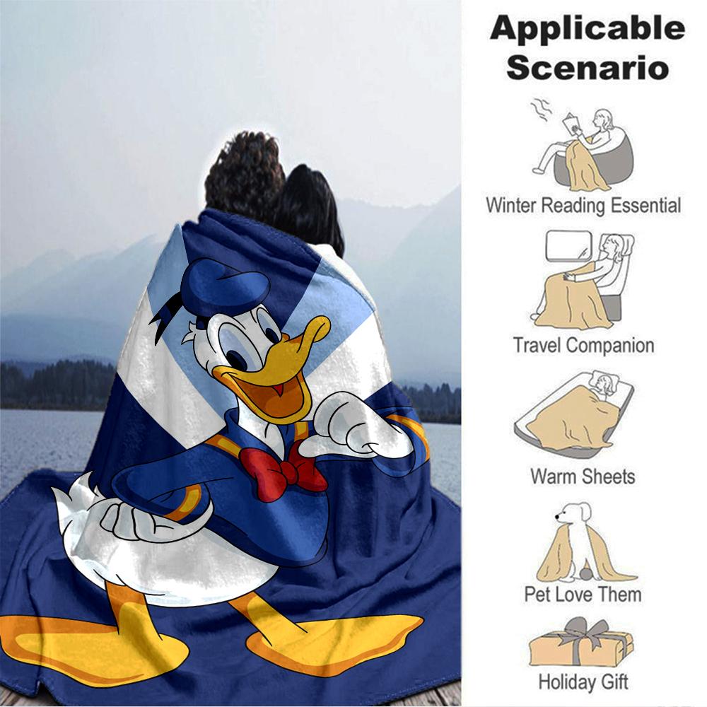 Donald Duck Adventure Blanket Soft Throw Blanket For Home Bedroom Bed Sofa Travel Office Solid Christmas Blanket