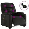 VidaXL Fauteuil de Massage Inclinable Électrique, Chaise de Relaxation avec Dossier et Repose-pied Réglables, Siège de 3204651