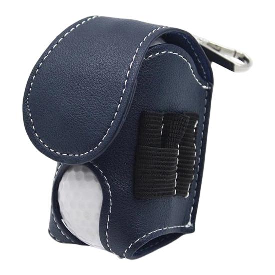 Golf Ball Waist Bag with Clip Waterproof Faux Leather Golf Ball Tee Tools Accessories Organizer Pouch Holder Men Women Golf Enthusiasts Gift