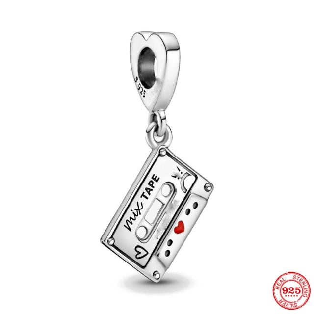 925 серебряных модных очаровательных бусин для оригинального браслета DIY ювелирных изделий