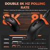 DAREU A950WING Gaming 8K Polling Equipped with an Advanced PAW3950 8000Hz Mouse, Ultra-Lightweight (35g), Wireless, Rate, 30,000 DPI, Sensor,