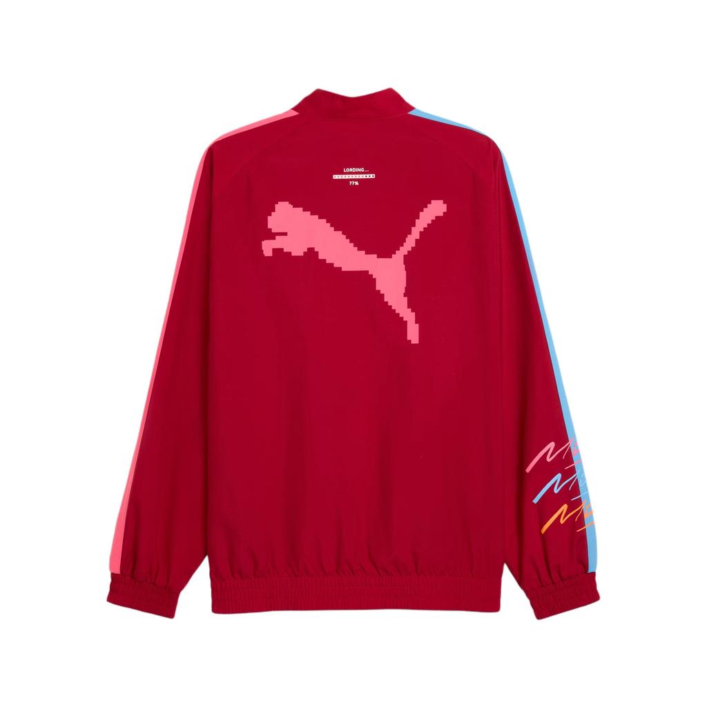 Puma Scuderia Ferrari T7 Miami Простая Свободная Удобная Куртка с Длинным Рукавом Мужские куртки Насыщенно-красный 633406-02