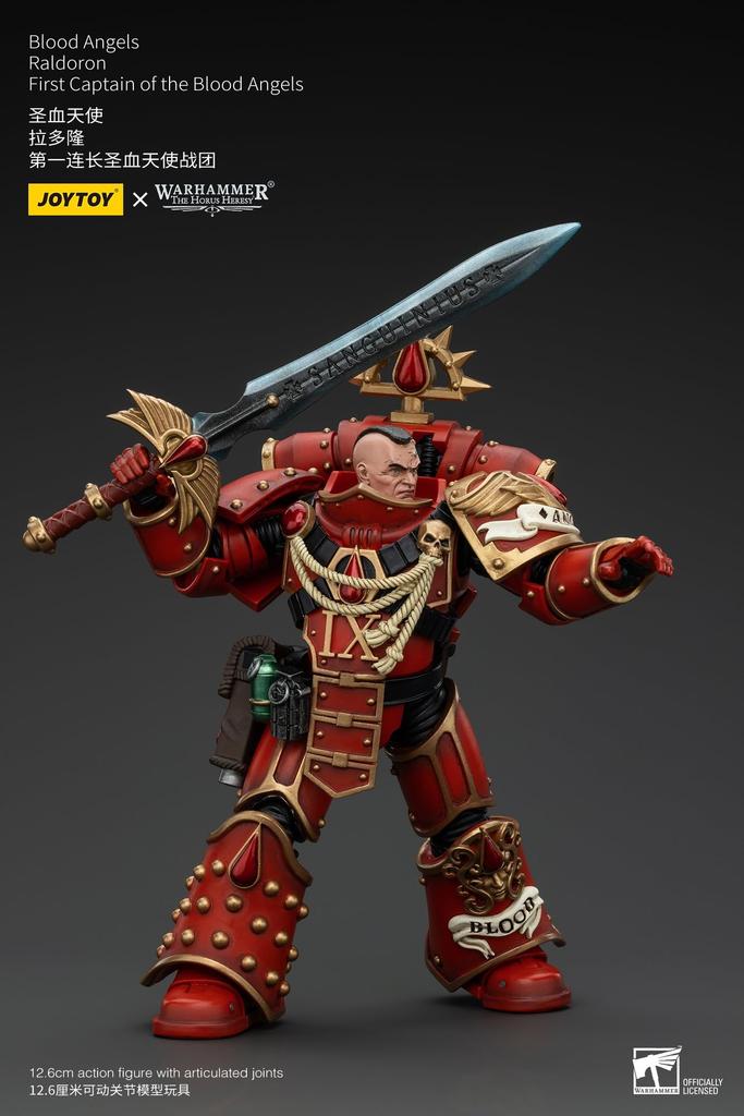 JOYTOY Warhammer Blood Angels Первый капитан Лардрон Масштабная фигурка Готовый продукт 40,000 1/18