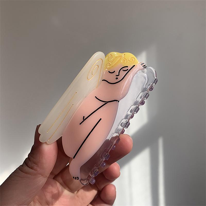 Ацетат Винтаж Звезда Ангел Зажим Фэнтези Элегантный Акула Зажим Креативный Животный Улитка Волосы Коготь Для Женщин Девочек Аксессуары Для Волос