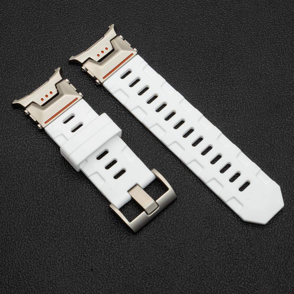 Мягкий силиконовый ремешок-петля для Samsung Galaxy Watch Ultra 47 мм, роскошный мужской спортивный ремешок Galaxy Ultra 2025, браслет с изогнутым концом без зазора