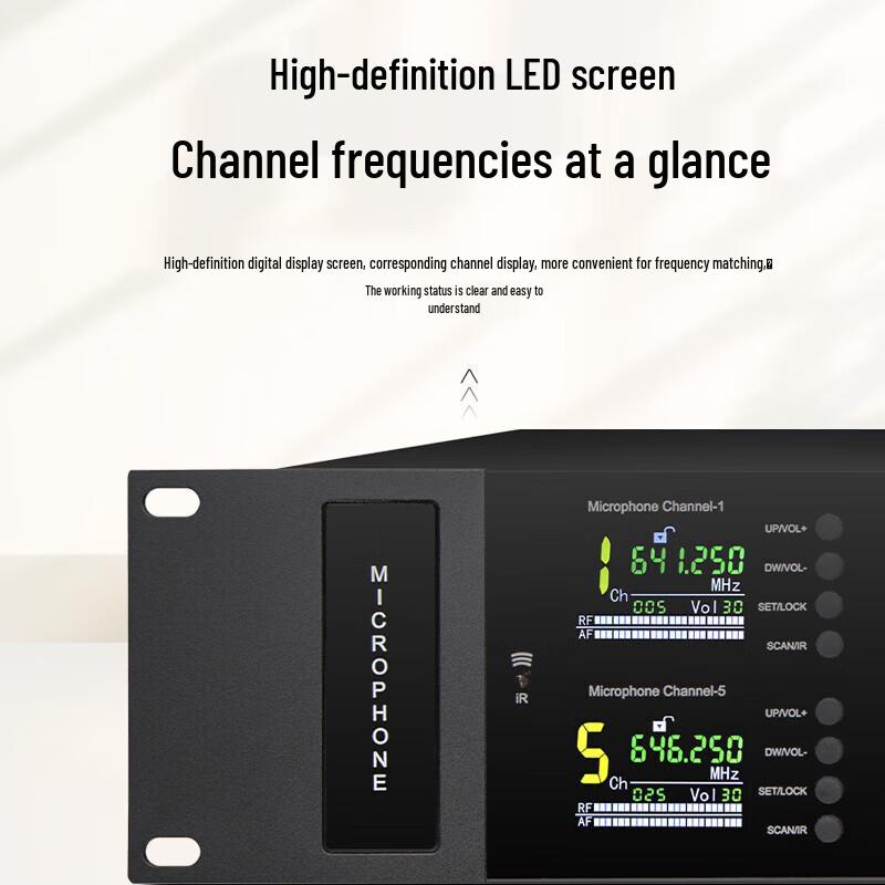 HuiDu MX-108E2 Профессиональная 8-канальная беспроводная микрофонная система (Китайская версия)