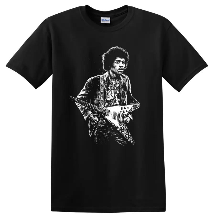Jimi Hendrix Rock Legends T Shirt Psychedelic Portrait Music Tee