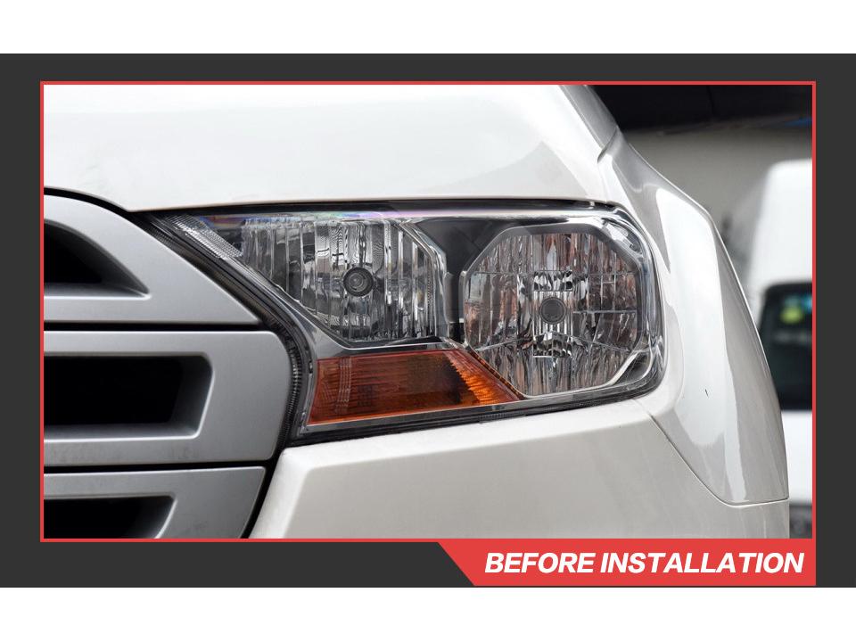 Ford RANGER T7 T8 Everest Headlight Assembly: Mustang Style LED DRL Turn Signal Xenon Light.