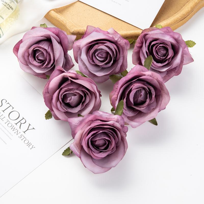 Искусственные цветы Розы Свадебные букеты Украшение дома Гирлянда Головной убор Свадебный Сделай сам Подарочная коробка Рождественские гирлянды Высокое качество