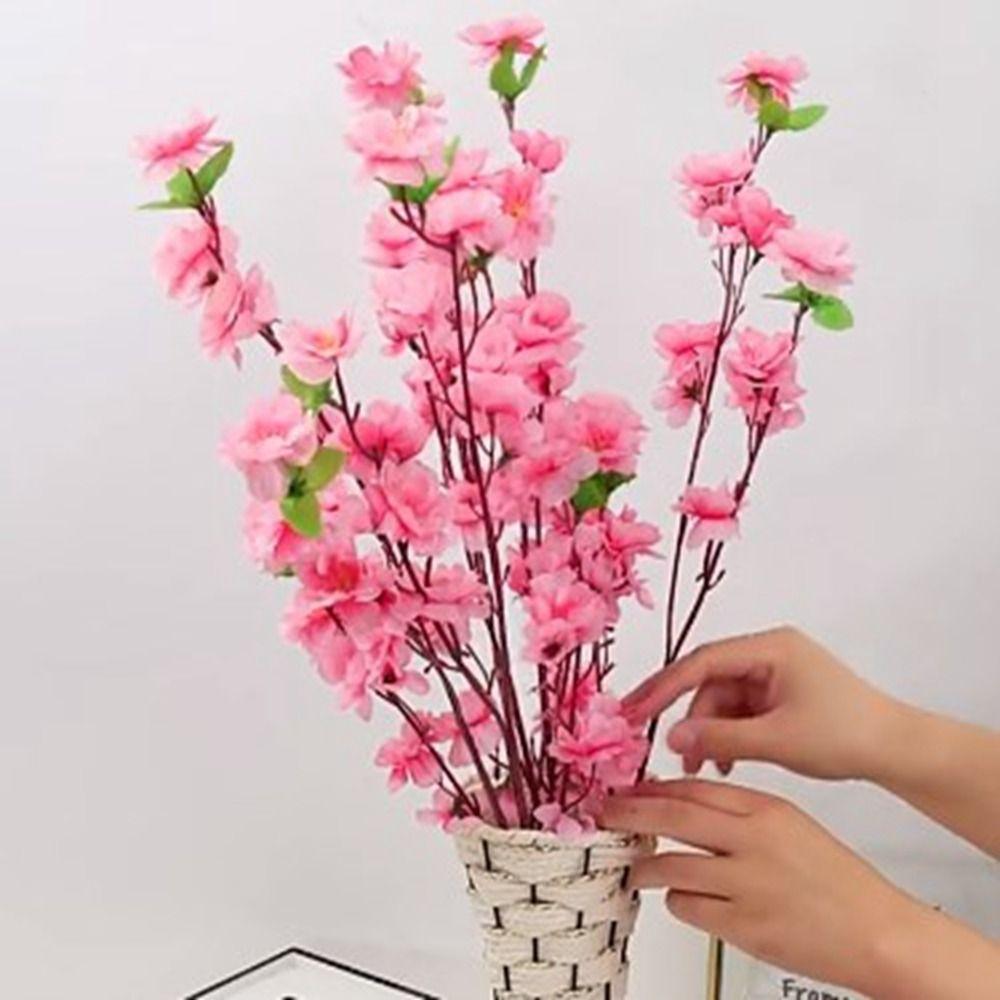 Многоцветная ветка сливы короткая/длинная красная зимняя весенняя декорация для дома