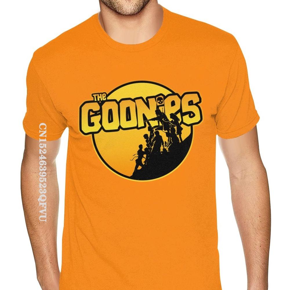 Оптовая продажа футболок The Goonies для мужчин, дешевые фирменные футболки в английском стиле для мужчин, мягкая хлопковая черная рубашка в английском стиле