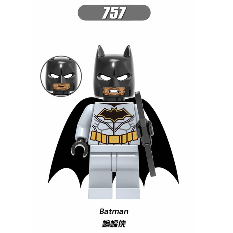 Минифигурки DC Super Heroes Бэтмен Супермен Аквамен Чудо-Женщина Лига Справедливости Строительные Блоки Игрушки