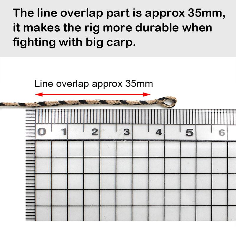 2x Run Rig Leadcore Leader Carp Fishing Line Camo Green/Camo Brown Braided Wire For Carp Fishing Terminal Tackle Accessories