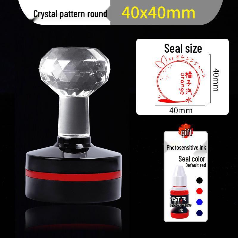 Штамп с индивидуальным логотипом цветочного магазина - Дизайн печати, узоры для DIY (Круглый и Прямоугольный)